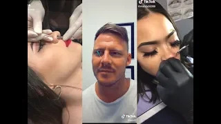Satisfying Nose Piercing on tiktok~ compilation