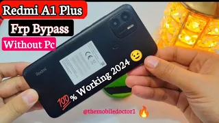 Redmi A1 Plus Frp Bypass Without Pc | Redmi A1 plus Google Account Unlock Without Pc 🔥 💯