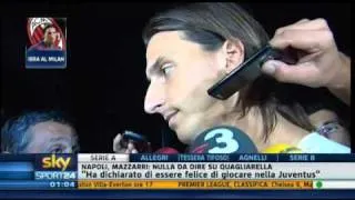 Zlatan Ibrahimovic al Milan - Sky Sport 24 - 28-08-2010 - Pt. 5