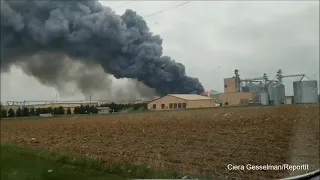 Large fire at Ionia-area poultry farm