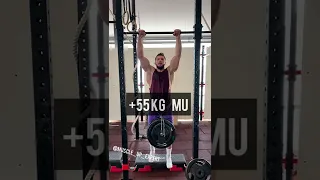 record muscle up with weight 55kg