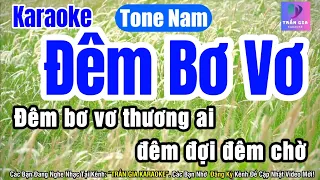 Đêm Bơ Vơ Karaoke Tone Nam