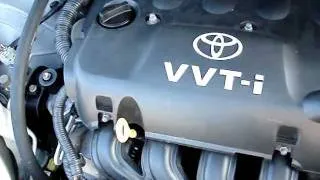2001 Toyota Yaris Echo Vitz 1.3 VVT-I petrol 2NZ-FE engine sound noise. (warmed up)