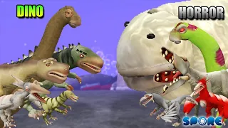 Dino vs Horror Size Comparison 4 | Dino vs Horror [S4] | SPORE