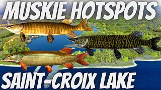 Fishing Planet SAINT CROIX LAKE Michigan UNIQUE Muskie HOTSPOTS Markers & How To Catch Unique Guide