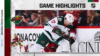 Wild @ Coyotes 11/10/21 | NHL Highlights