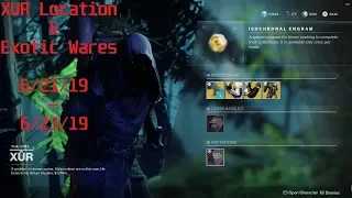 Destiny 2 Xur Location and Exotic Wares 6/21/19 - 6/23/19