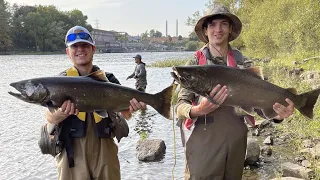 Fishing Oswego River for Angry King Salmon