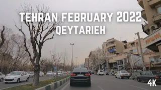 IRAN TEHRAN 2022 [4K] - Qeytarieh Blvd - Andarzgoo Blvd