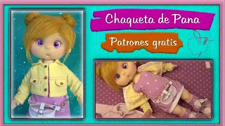 COMO HACER CHAQUETA PARA MUÑECA DE 30 A 33 cm PATRONES GRATIS video - 519