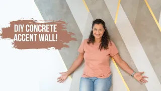 The Coolest DIY Cement/Concrete accent wall you will ever see!