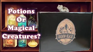 Grimm & Black Magical Curiosities April 2024 Potions or Possibly Magical Creatures Subscription Box