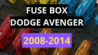 FUSE BOX and DIAGRAM Dodge Avenger 2008/2014