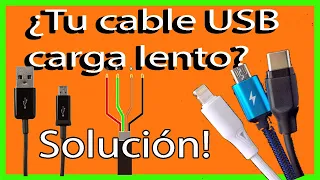MEJORAR EL CABLE USB | ¿cable USB carga lento? mejorar velocidad de carga del celular