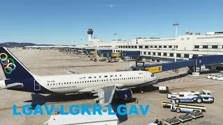 Live  Vatsim Olympic Air flight |LGAV-LGKR-LGAV| Athens-Corfu-Athens| MSFS2020|Fenix A320