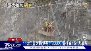 112年重大職災死亡300人 營造業151人最多｜十點不一樣20240506 @TVBSNEWS01