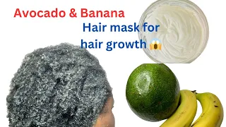 Fastest way to grow a healthy hair - Avocado and banana Hair mask - massive hair growth