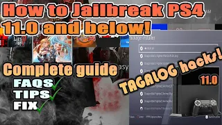 How to Jailbreak PS4 11.0 and below | Complete guide | Tagalog