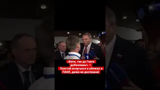 🔥 Толстой в панике убежал от Гончаренко в ПАСЕ. Как это было 🔥