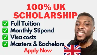 How to apply for 100% MASTERS & BACHELORS SCHOLARSHIP IN UK 2024