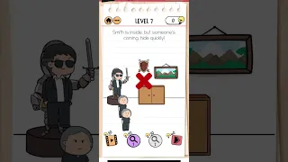 Smith is inside, but someone's coming, Hide Quickly! - Smith and Joe Part 1 - Level 7