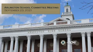 School Committee Meeting - September 23, 2021