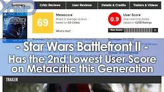 Battlefront 2 Has the 2nd Lowest User Score on Metacritic this Generation