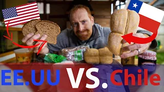 COMIDA Chilena VS. COMIDA Estadounidense | La Marraqueta VS. 🍞