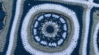 Crochet Flora Afghan: Water Fountain Square