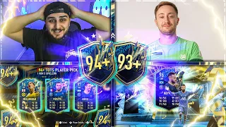 FIFA 22 | RANDOM 94+ TOTS PLAYER PICK vs. 93+ EFIGS TOTS PACK SQUAD BUILDER BATTLE🔥 - PACKLUCK😂