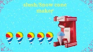 Slushy/Snow Cone Maker by Cooks Professional Retro Edition Review