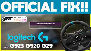 Forza horizon 5 controller disconnected official fix | Logitech G923,G920,G29