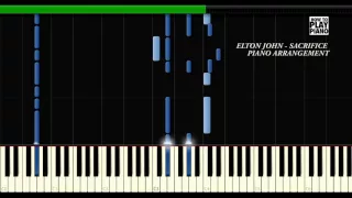 ELTON JOHN - SACRIFICE - SYNTHESIA (PIANO COVER)