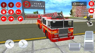 Real Fire Fighter Truck Driving Simulator Fire Fighting #2- Tampa Fire Department - Android Gameplay