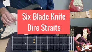 Six Blade Knife Dire Straits | Lesson Tutorial | Slowed Down | No Talking!