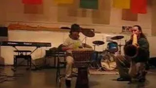father and son jam at talent show