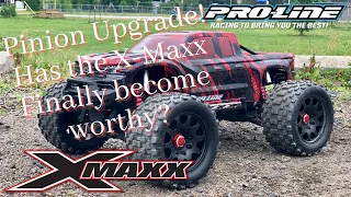 Traxxas X-Maxx Arrma Safe-D5 Pinion Upgrade (Install and Running)