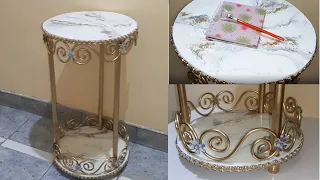 MESA con apariencia de MARMOL-TABLE with MARBLE look