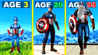 Surviving 99 YEARS As CAPTAIN AMERICA In GTA 5 ...