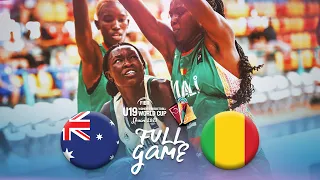 Australia v Mali | Full Basketball Game | FIBA U19 Women's Basketball World Cup 2023