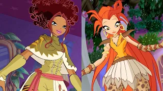 Bloom and Aisha try on some wild outfits | Winx Club Clip