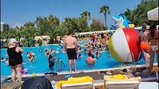 Pool Party and Foam Party at Club Turan Prince World in Manavgat Side Turkey