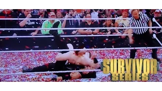 WWE Survivor Series 2015 Roman Reigns vs Sheamus Cashes In Money In The Bank on Roman Reigns