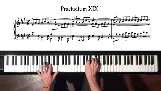 Bach Prelude and Fugue No.19 (Take 1) Well Tempered Clavier, Book 2 with Harmonic Pedal