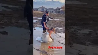 Oh my God threw the bride in the mud #short #shortsvideo #shortvideo