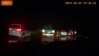 Dashcam Clip of the Day #2 - Of the Road because of Rain