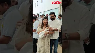 Ram Charan & wife Upasana RETURN from hospital with their baby girl 😍 #shorts #ramcharan #bollywood