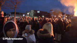 Kerstboomverbranding  Museumplein Amsterdam