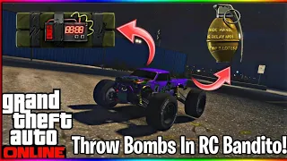 *PLAYSTATION ONLY* HOW TO THROW STICKY BOMBS IN RC BANDITO GLITCH GTA 5 ONLINE PATCH 1.68!