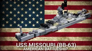 LEGO USS Missouri (BB-63) Tutorial MOC